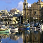 church-in-harbor-town-in-malta